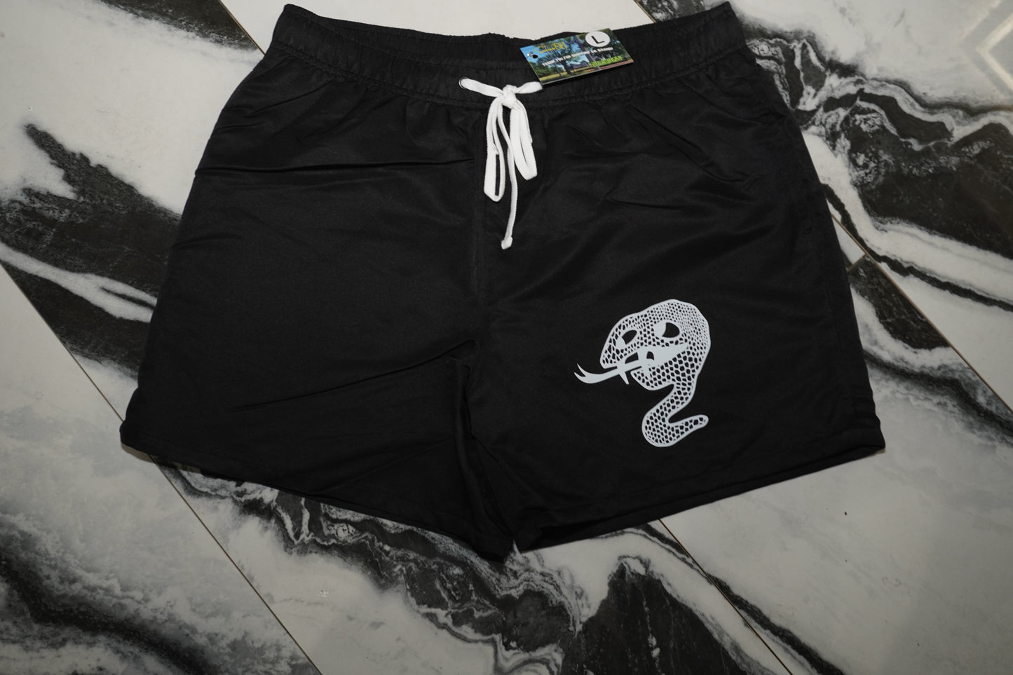 RICH SNAKE (BLACK SHORTS)